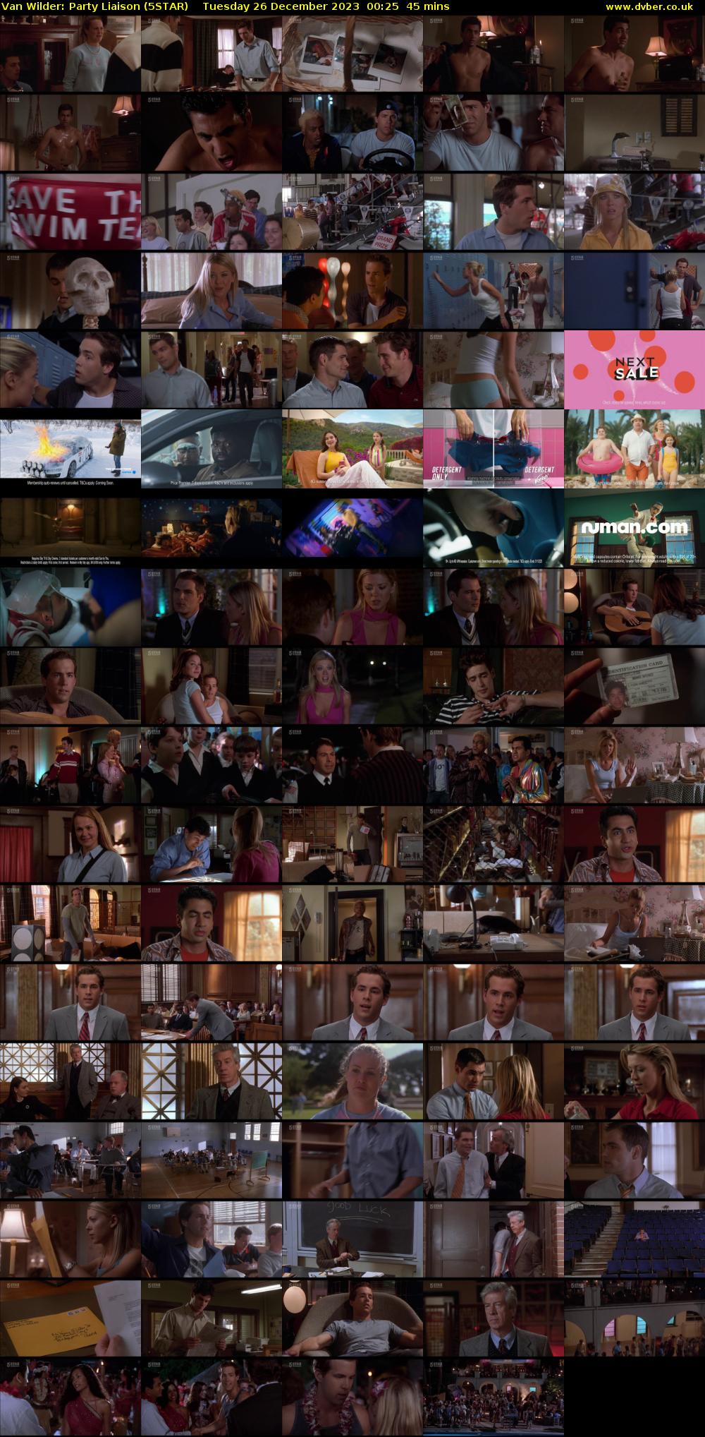 Van Wilder: Party Liaison (5STAR) Tuesday 26 December 2023 00:25 - 01:10