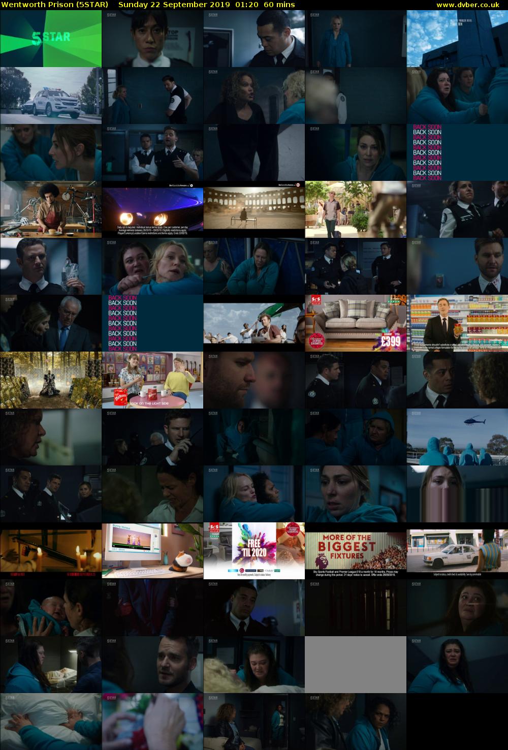Wentworth Prison (5STAR) Sunday 22 September 2019 01:20 - 02:20