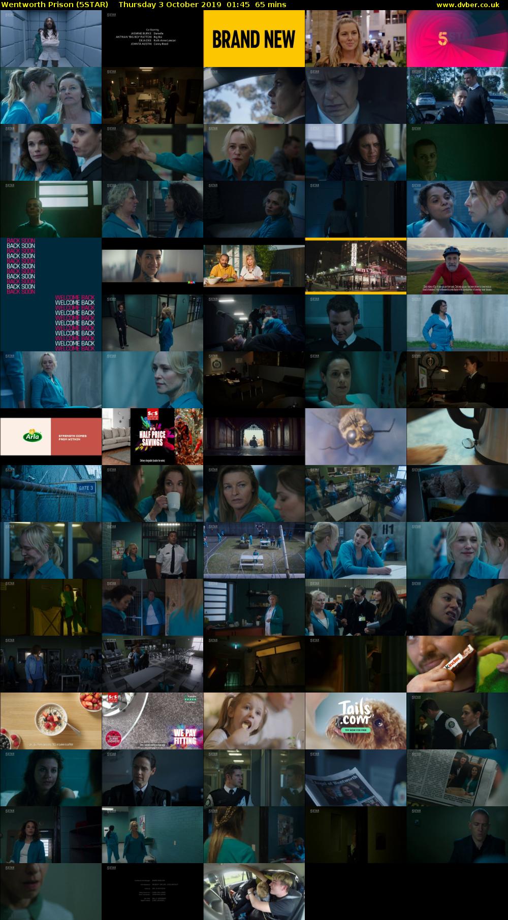 Wentworth Prison (5STAR) Thursday 3 October 2019 01:45 - 02:50