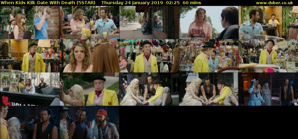 When Kids Kill: Date With Death (5STAR) Thursday 24 January 2019 02:25 - 03:25