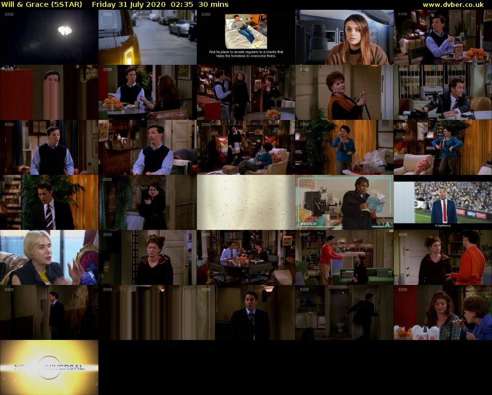 Will & Grace (5STAR) Friday 31 July 2020 02:35 - 03:05