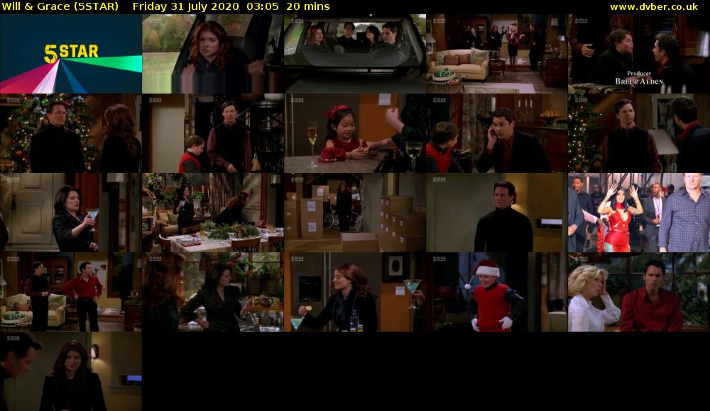 Will & Grace (5STAR) Friday 31 July 2020 03:05 - 03:25
