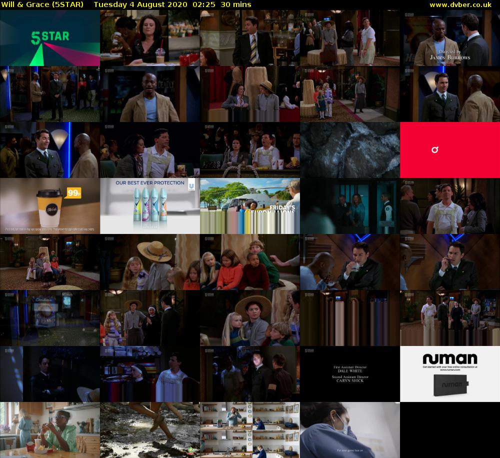 Will & Grace (5STAR) Tuesday 4 August 2020 02:25 - 02:55