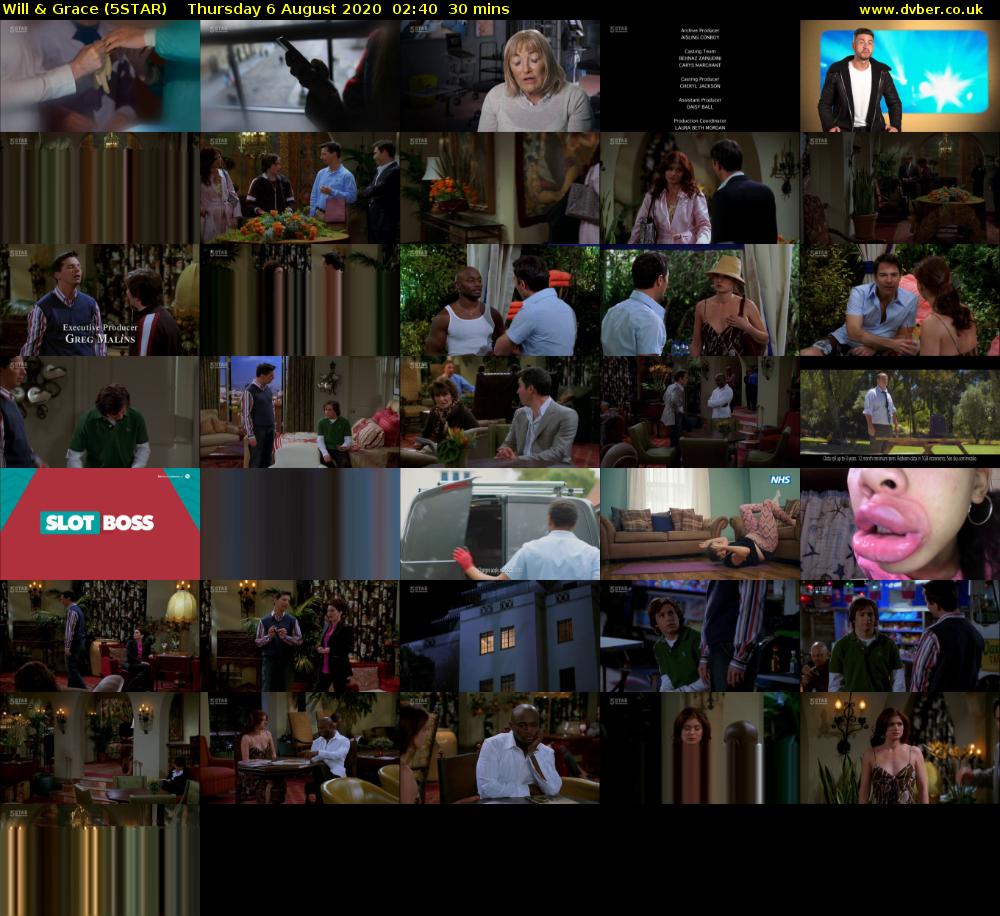 Will & Grace (5STAR) Thursday 6 August 2020 02:40 - 03:10