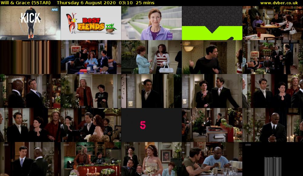 Will & Grace (5STAR) Thursday 6 August 2020 03:10 - 03:35