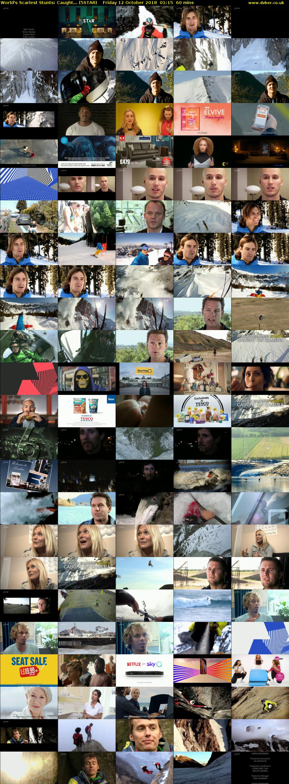 World's Scariest Stunts: Caught... (5STAR) Friday 12 October 2018 01:15 - 02:15