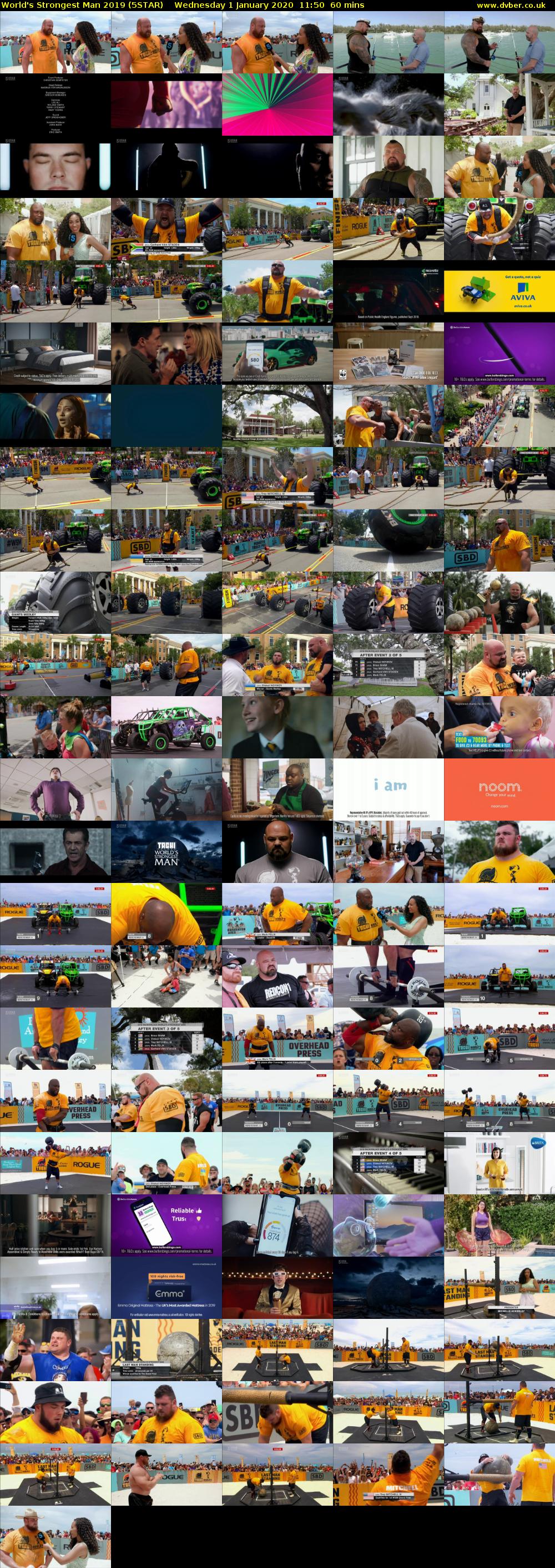 World's Strongest Man 2019 (5STAR) Wednesday 1 January 2020 11:50 - 12:50