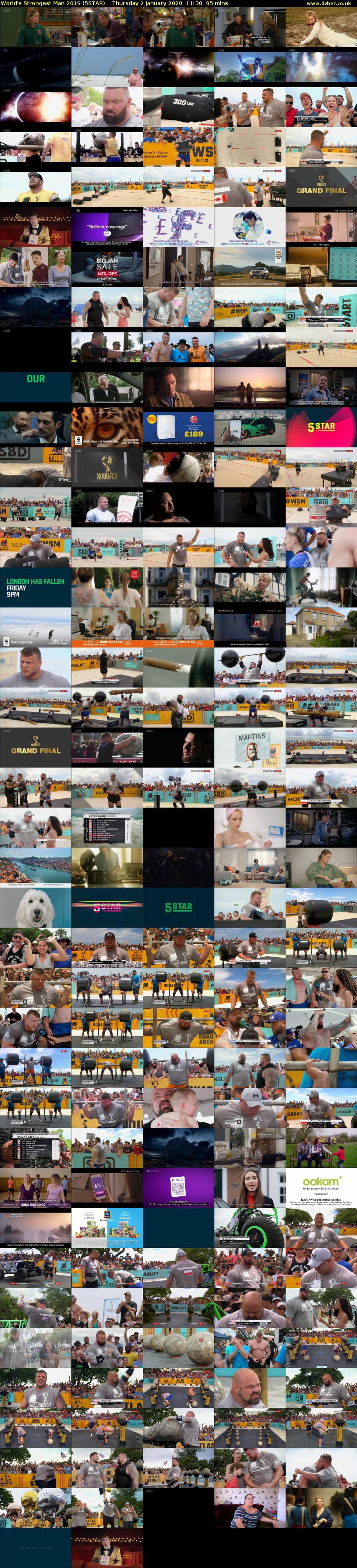 World's Strongest Man 2019 (5STAR) Thursday 2 January 2020 11:30 - 13:05