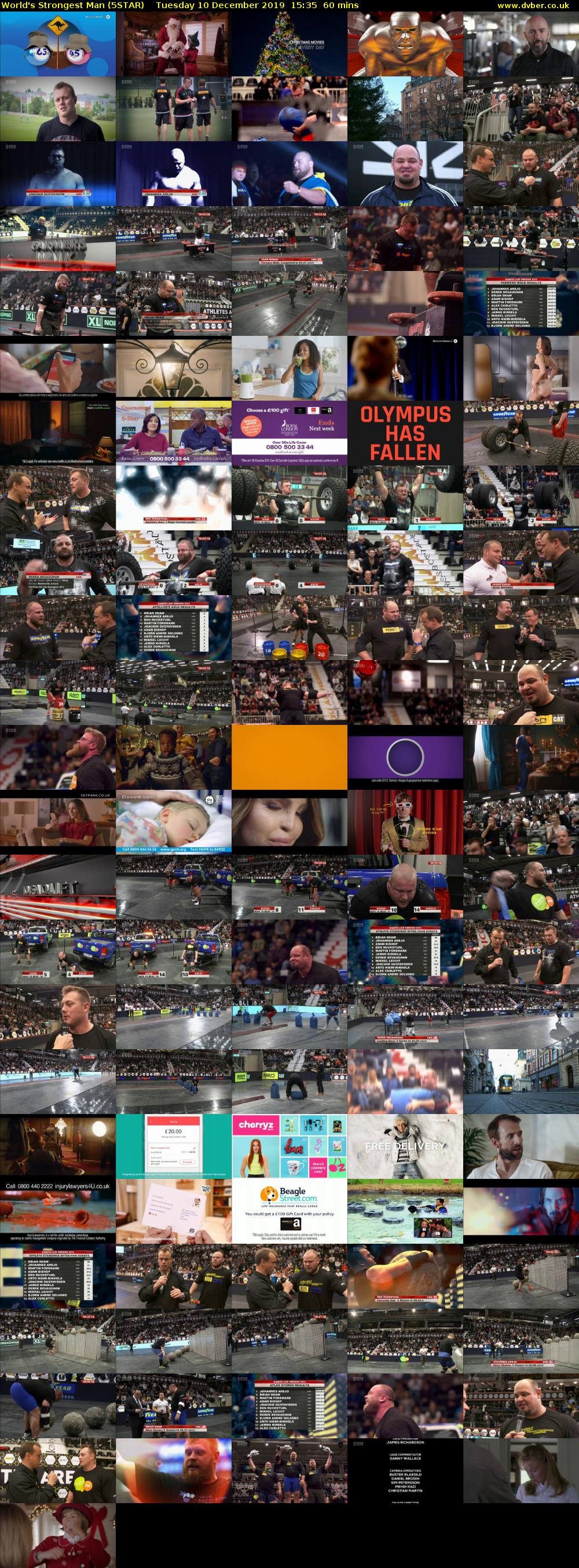 World's Strongest Man (5STAR) Tuesday 10 December 2019 15:35 - 16:35