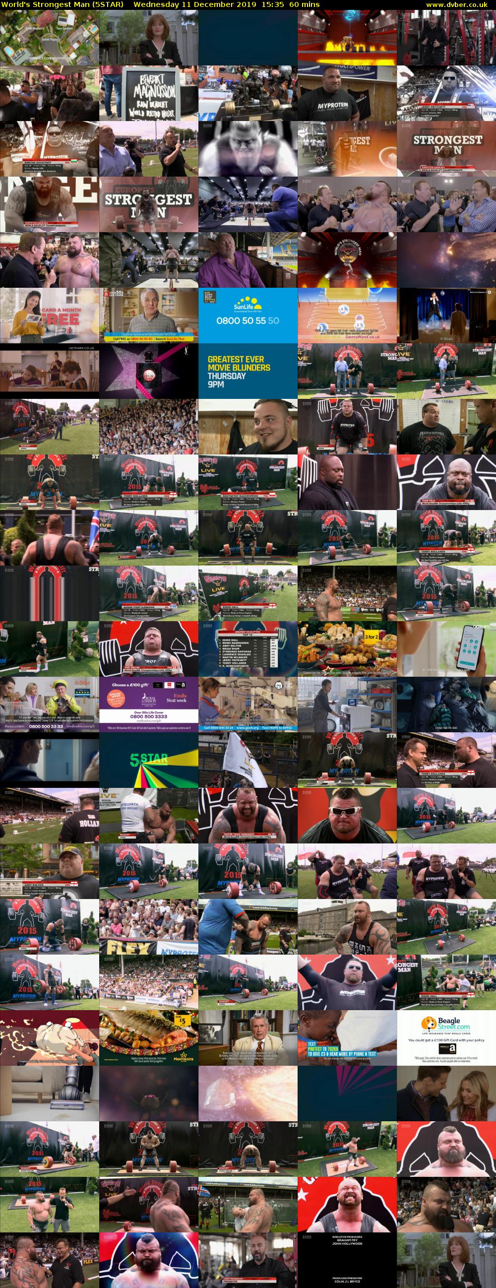 World's Strongest Man (5STAR) Wednesday 11 December 2019 15:35 - 16:35
