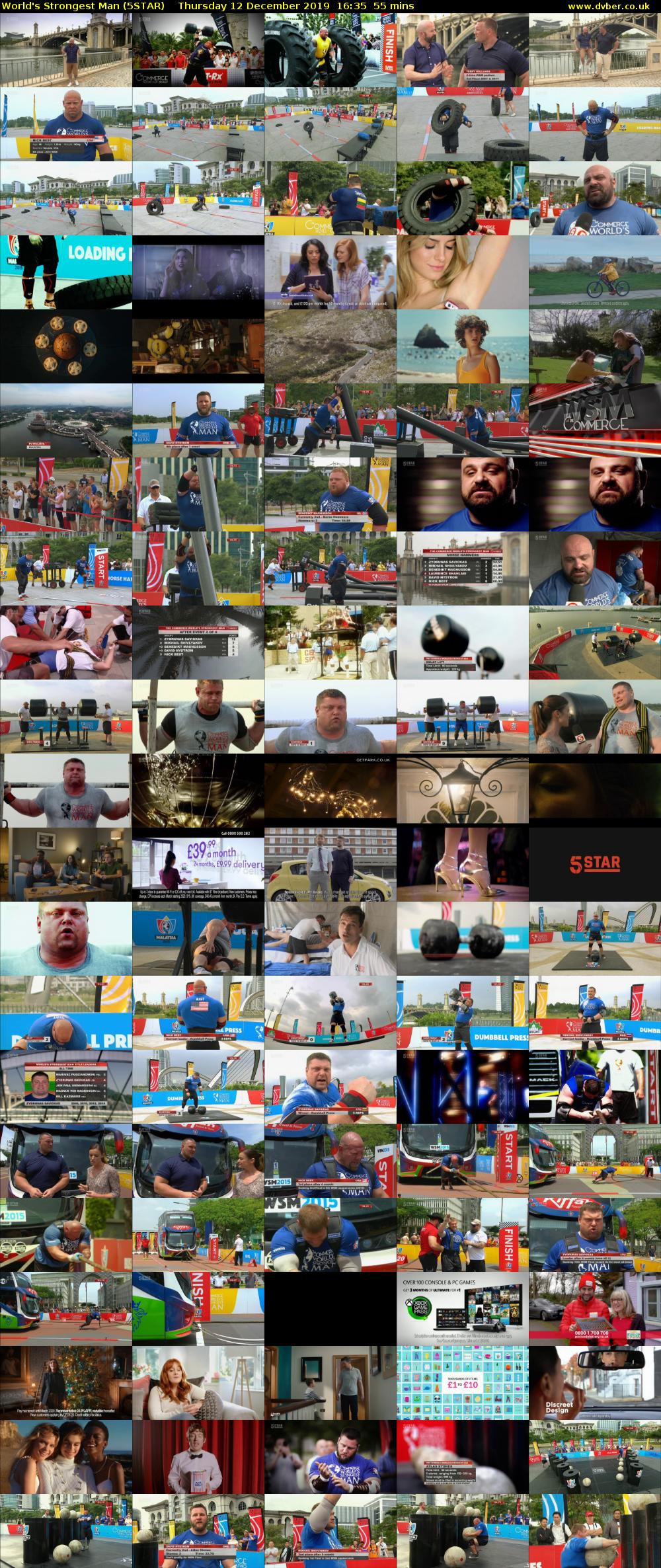 World's Strongest Man (5STAR) Thursday 12 December 2019 16:35 - 17:30