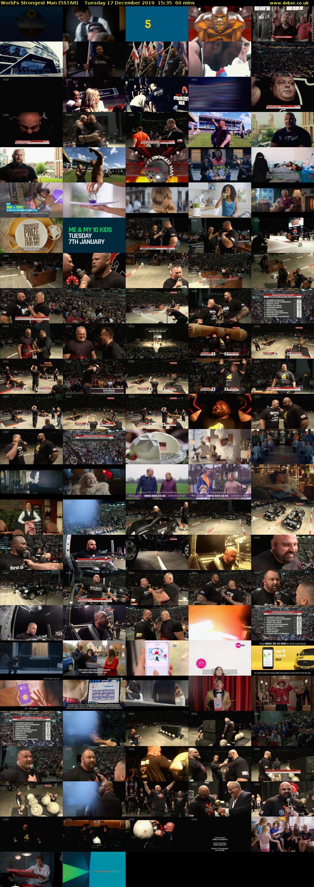 World's Strongest Man (5STAR) Tuesday 17 December 2019 15:35 - 16:35