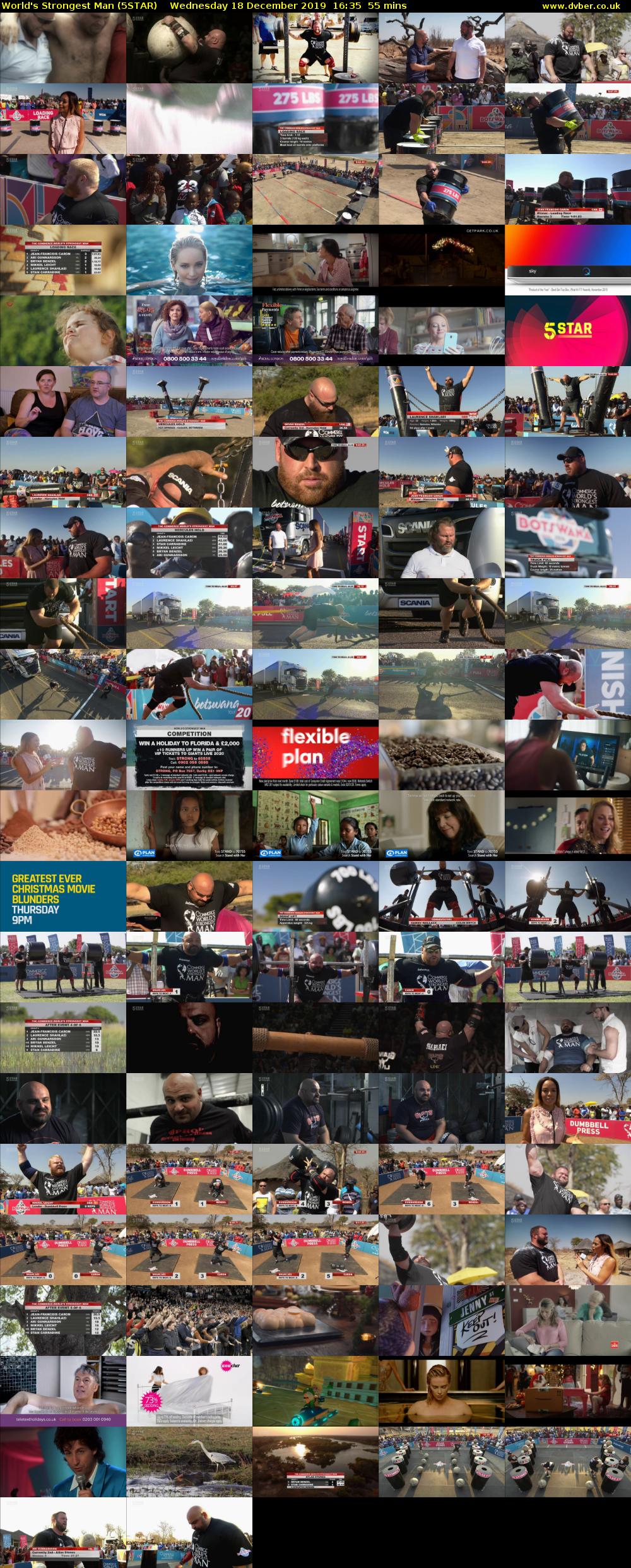 World's Strongest Man (5STAR) Wednesday 18 December 2019 16:35 - 17:30