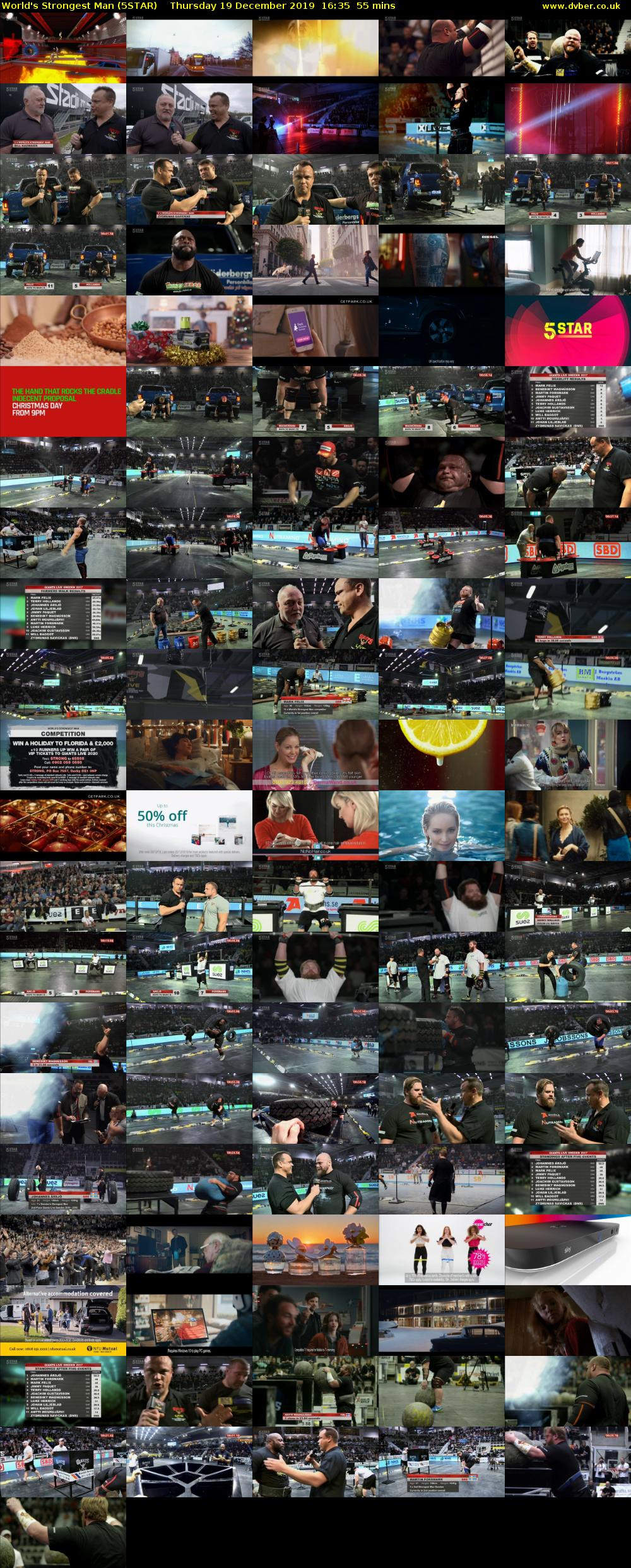 World's Strongest Man (5STAR) Thursday 19 December 2019 16:35 - 17:30