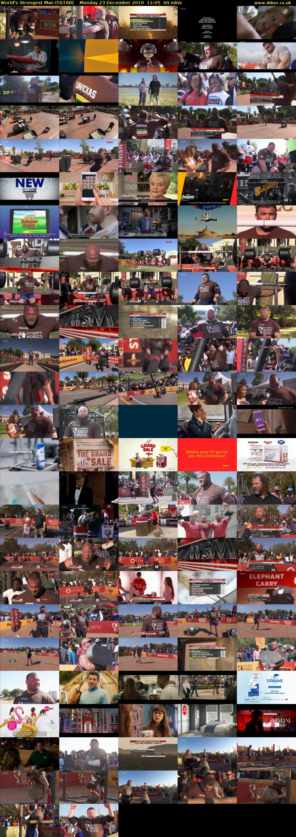 World's Strongest Man (5STAR) Monday 23 December 2019 11:05 - 12:05