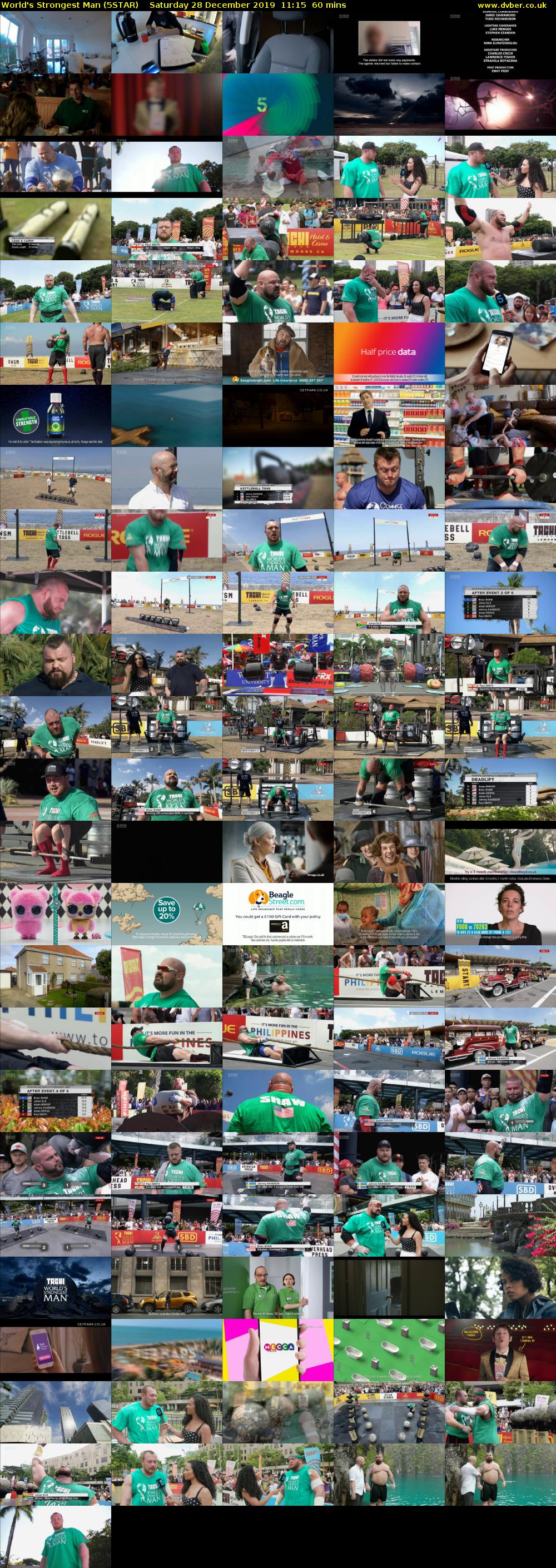 World's Strongest Man (5STAR) Saturday 28 December 2019 11:15 - 12:15