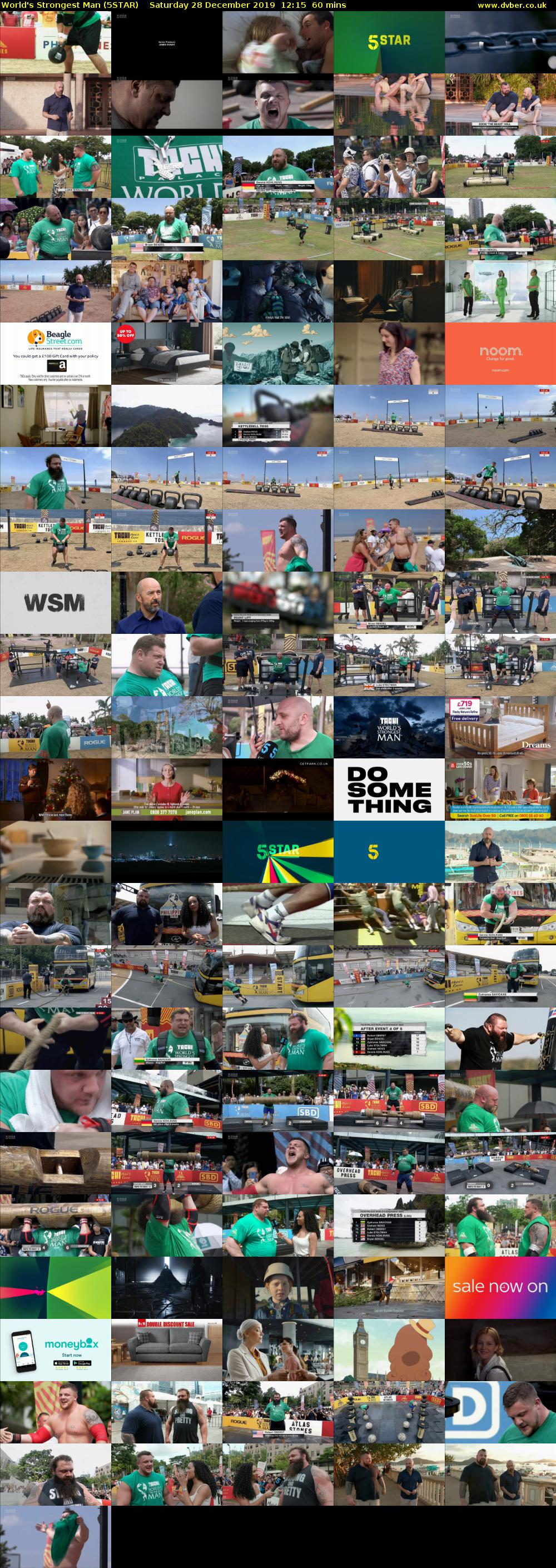 World's Strongest Man (5STAR) Saturday 28 December 2019 12:15 - 13:15