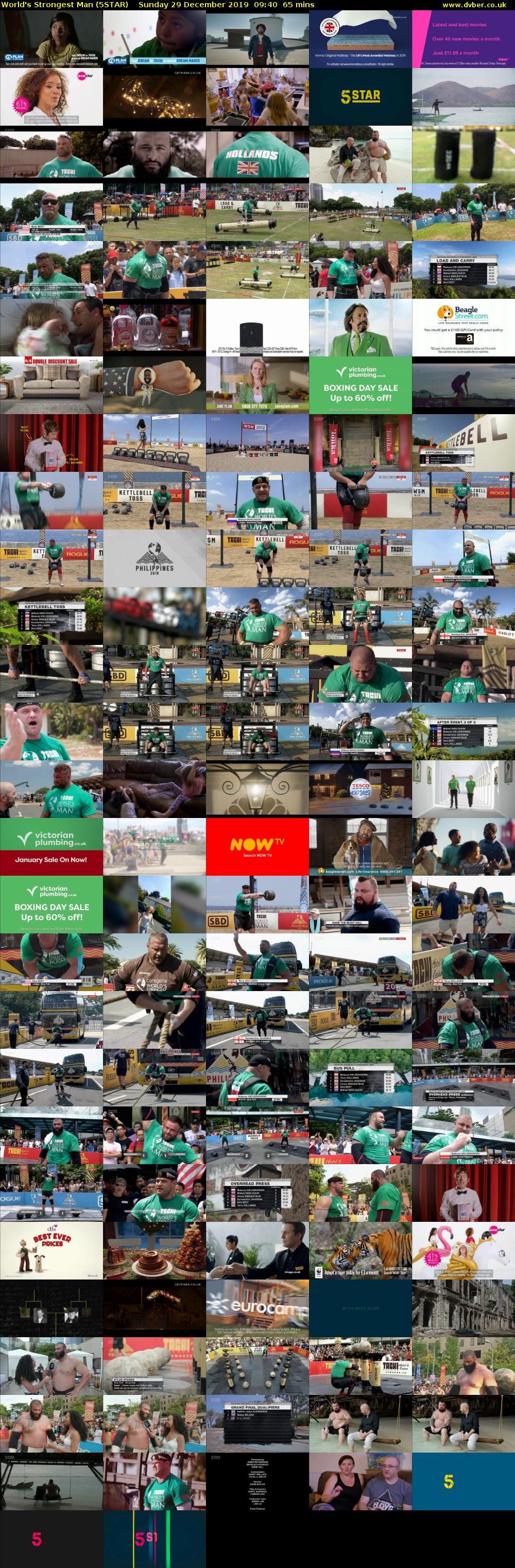 World's Strongest Man (5STAR) Sunday 29 December 2019 09:40 - 10:45
