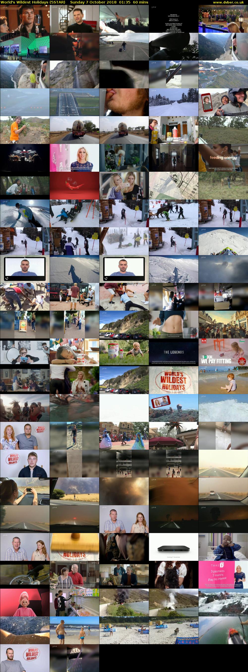 World's Wildest Holidays (5STAR) Sunday 7 October 2018 01:35 - 02:35