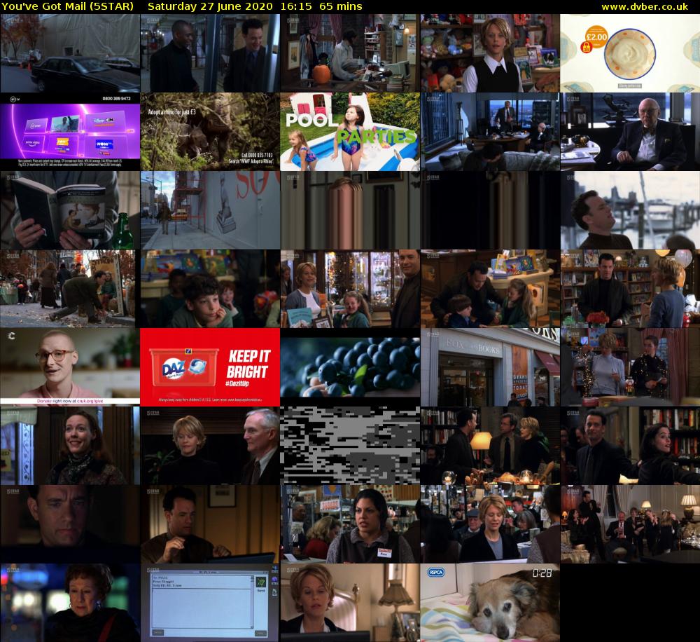 You've Got Mail (5STAR) Saturday 27 June 2020 16:15 - 17:20