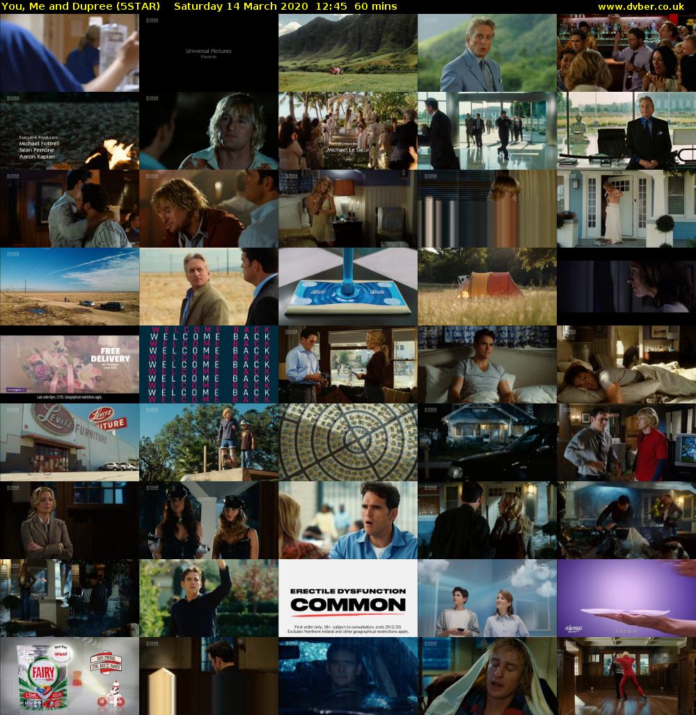 You, Me and Dupree (5STAR) Saturday 14 March 2020 12:45 - 13:45