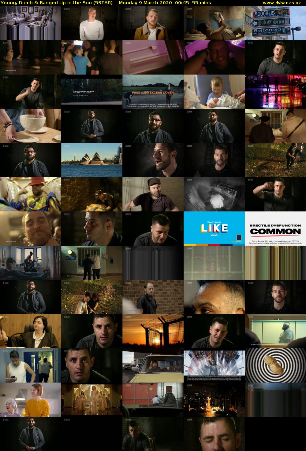 Young, Dumb & Banged Up In The Sun (5STAR) Monday 9 March 2020 00:45 - 01:40
