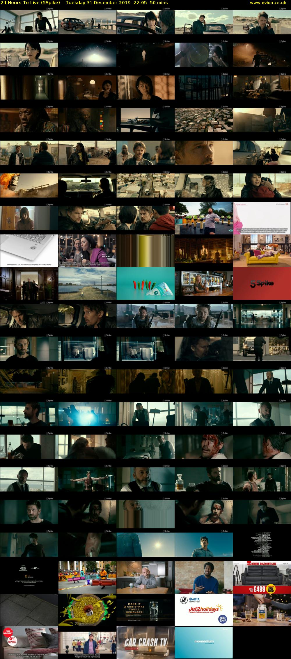 24 Hours To Live (5Spike) Tuesday 31 December 2019 22:05 - 22:55