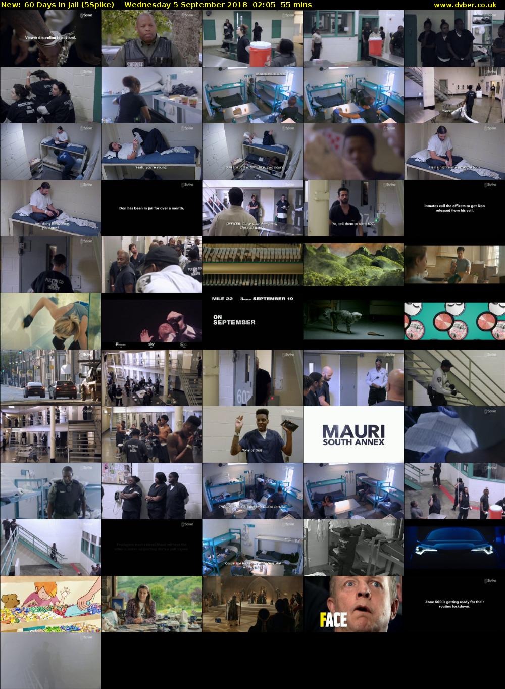 60 Days In Jail (5Spike) Wednesday 5 September 2018 02:05 - 03:00