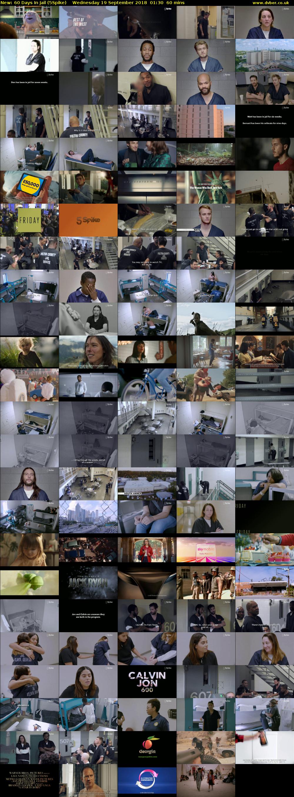 60 Days In Jail (5Spike) Wednesday 19 September 2018 01:30 - 02:30