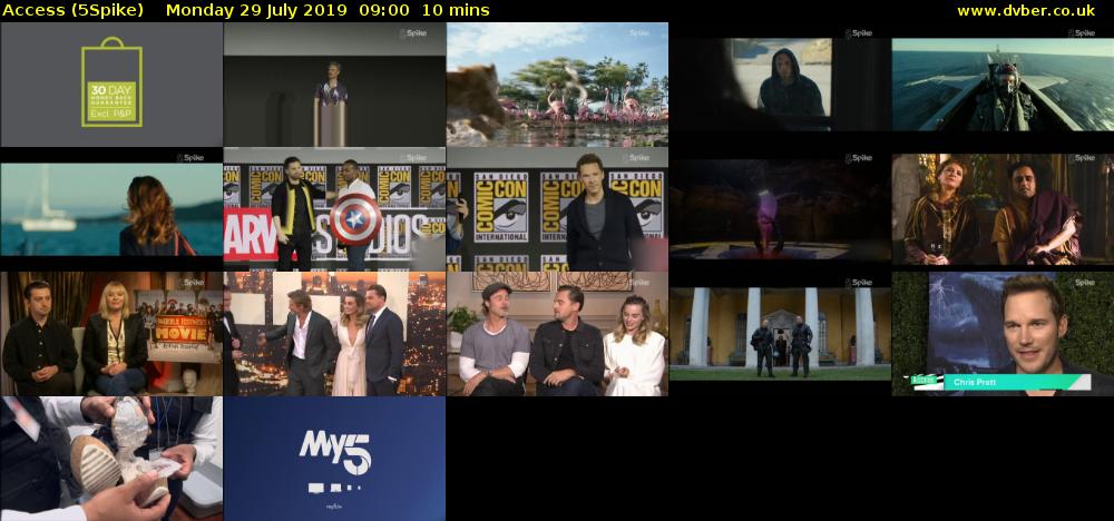 Access (5Spike) Monday 29 July 2019 09:00 - 09:10