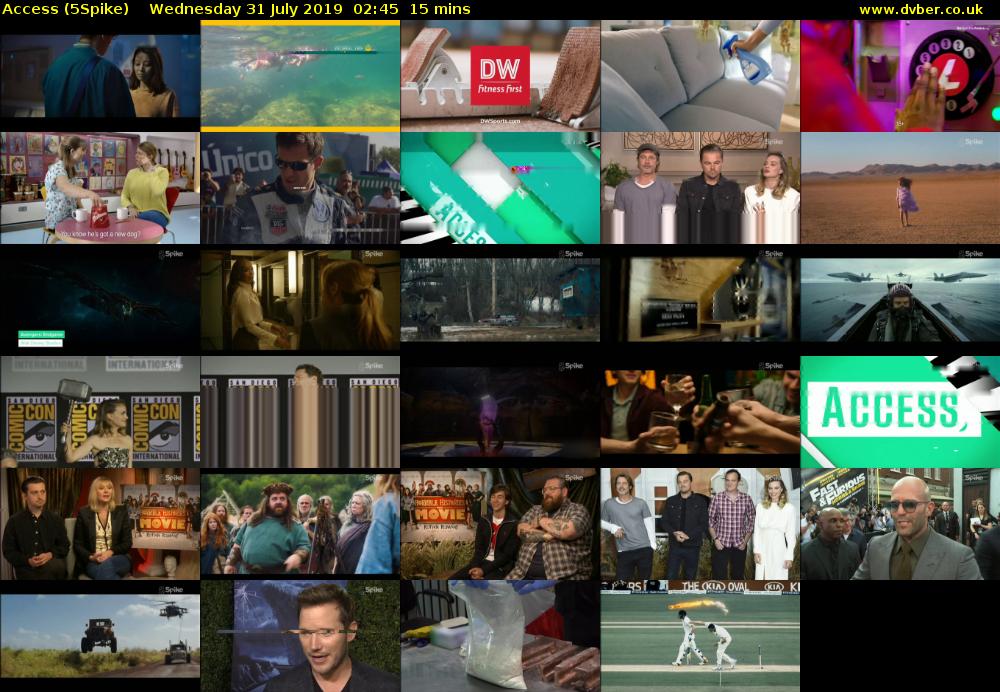 Access (5Spike) Wednesday 31 July 2019 02:45 - 03:00