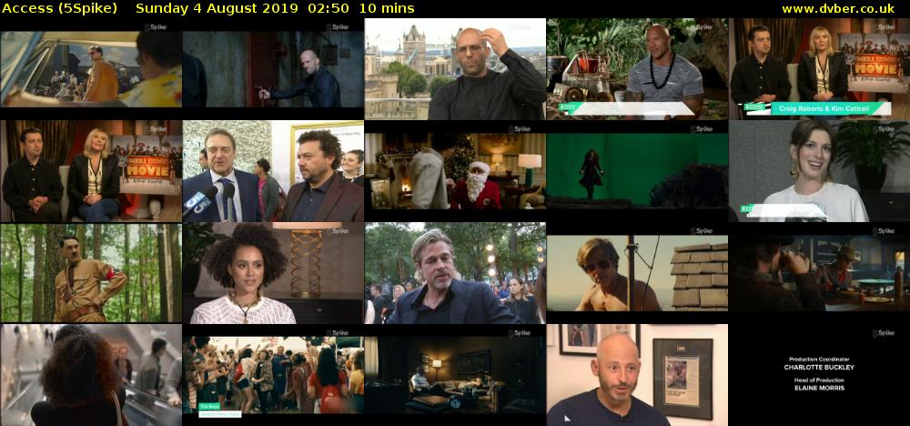Access (5Spike) Sunday 4 August 2019 02:50 - 03:00