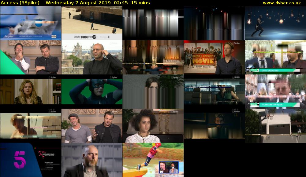 Access (5Spike) Wednesday 7 August 2019 02:45 - 03:00