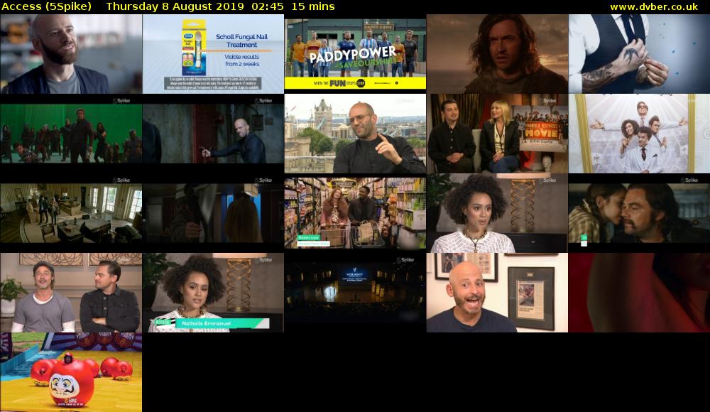 Access (5Spike) Thursday 8 August 2019 02:45 - 03:00