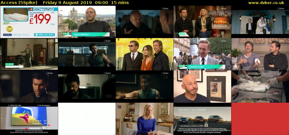 Access (5Spike) Friday 9 August 2019 09:00 - 09:15
