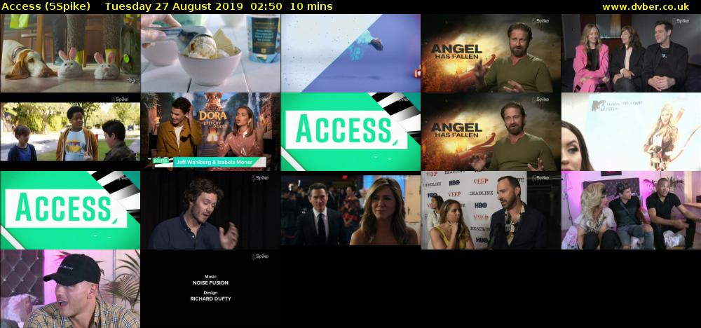 Access (5Spike) Tuesday 27 August 2019 02:50 - 03:00