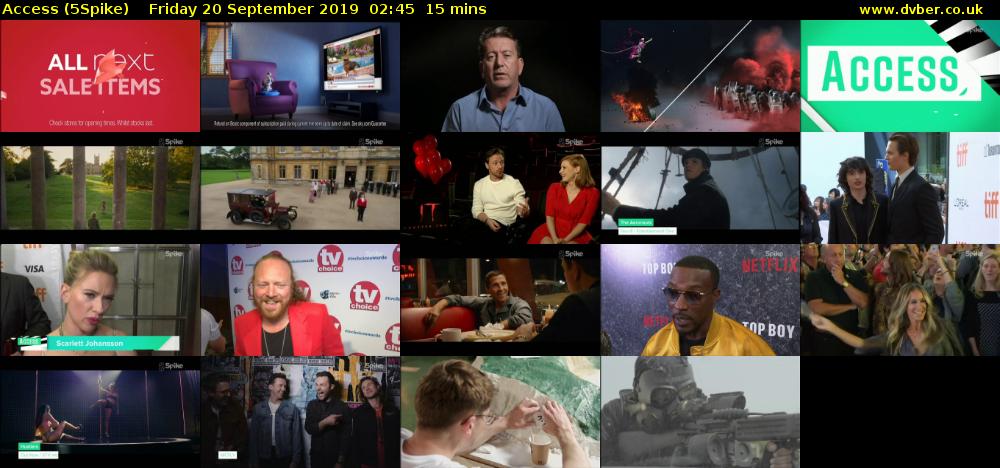 Access (5Spike) Friday 20 September 2019 02:45 - 03:00