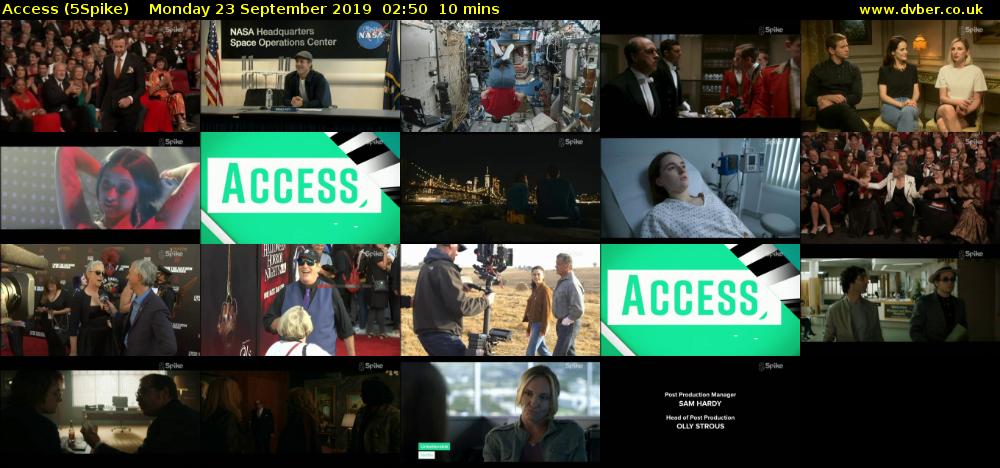 Access (5Spike) Monday 23 September 2019 02:50 - 03:00