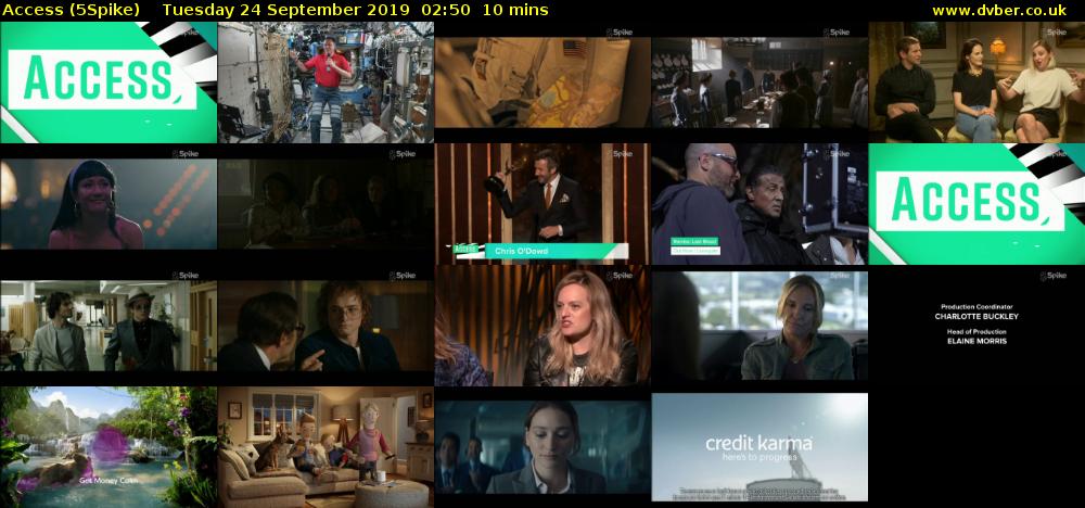 Access (5Spike) Tuesday 24 September 2019 02:50 - 03:00