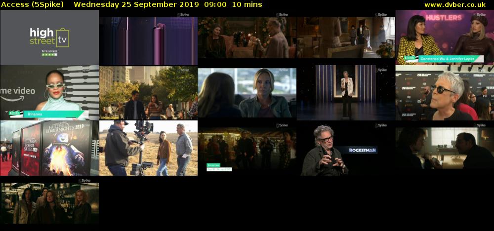 Access (5Spike) Wednesday 25 September 2019 09:00 - 09:10