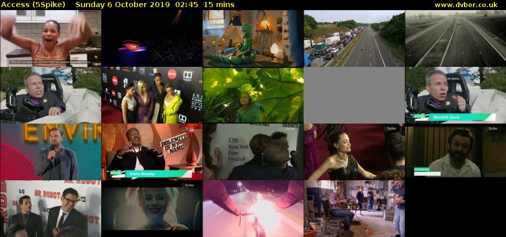 Access (5Spike) Sunday 6 October 2019 02:45 - 03:00