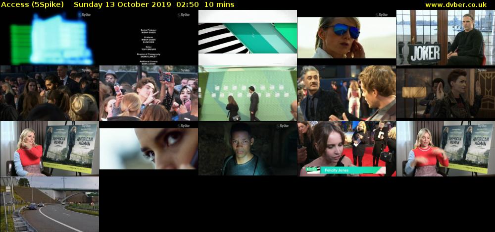 Access (5Spike) Sunday 13 October 2019 02:50 - 03:00