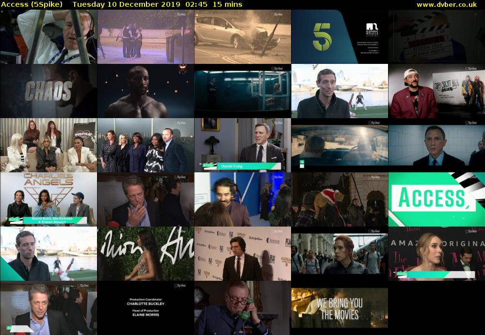 Access (5Spike) Tuesday 10 December 2019 02:45 - 03:00