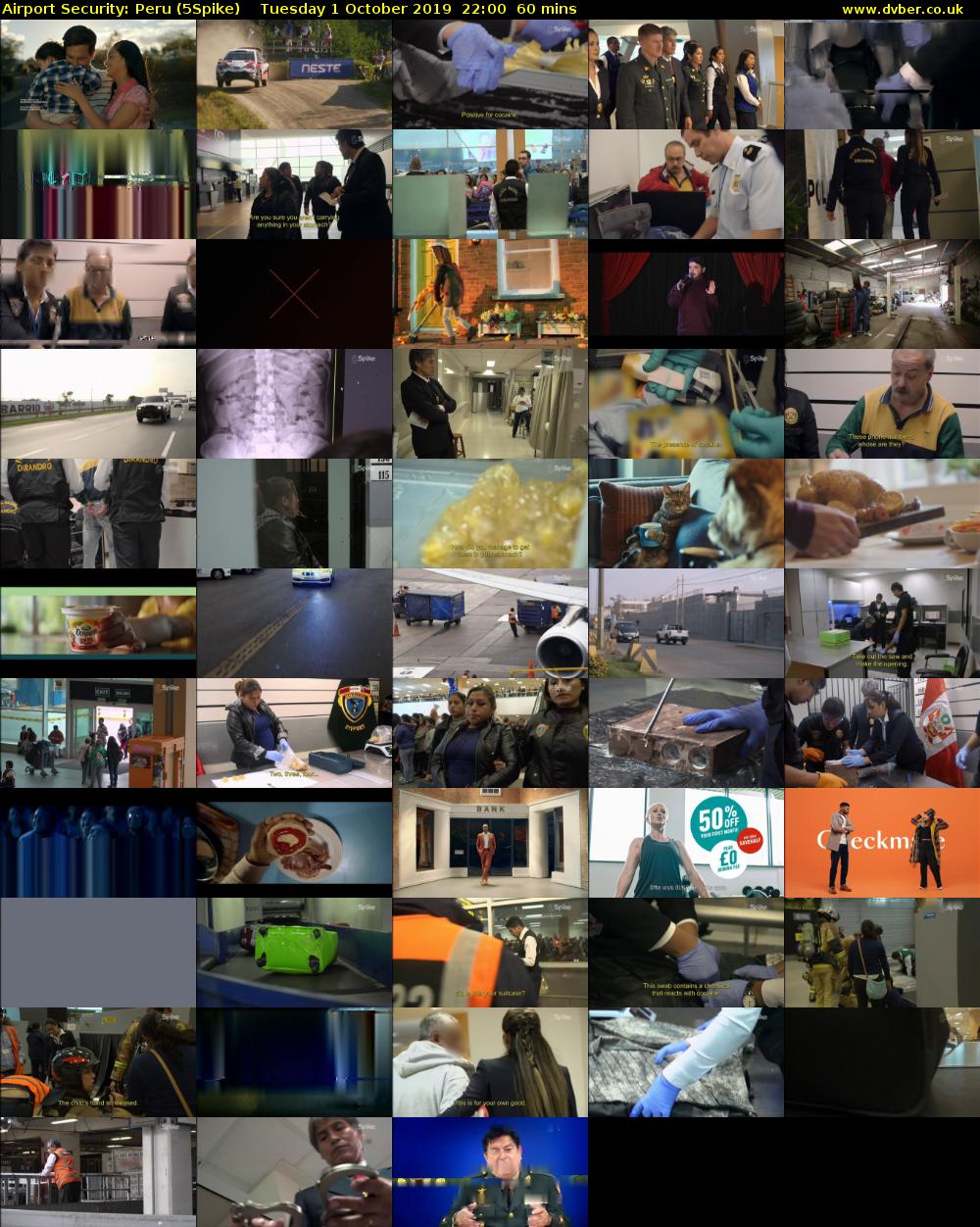 Airport Security: Peru (5Spike) Tuesday 1 October 2019 22:00 - 23:00