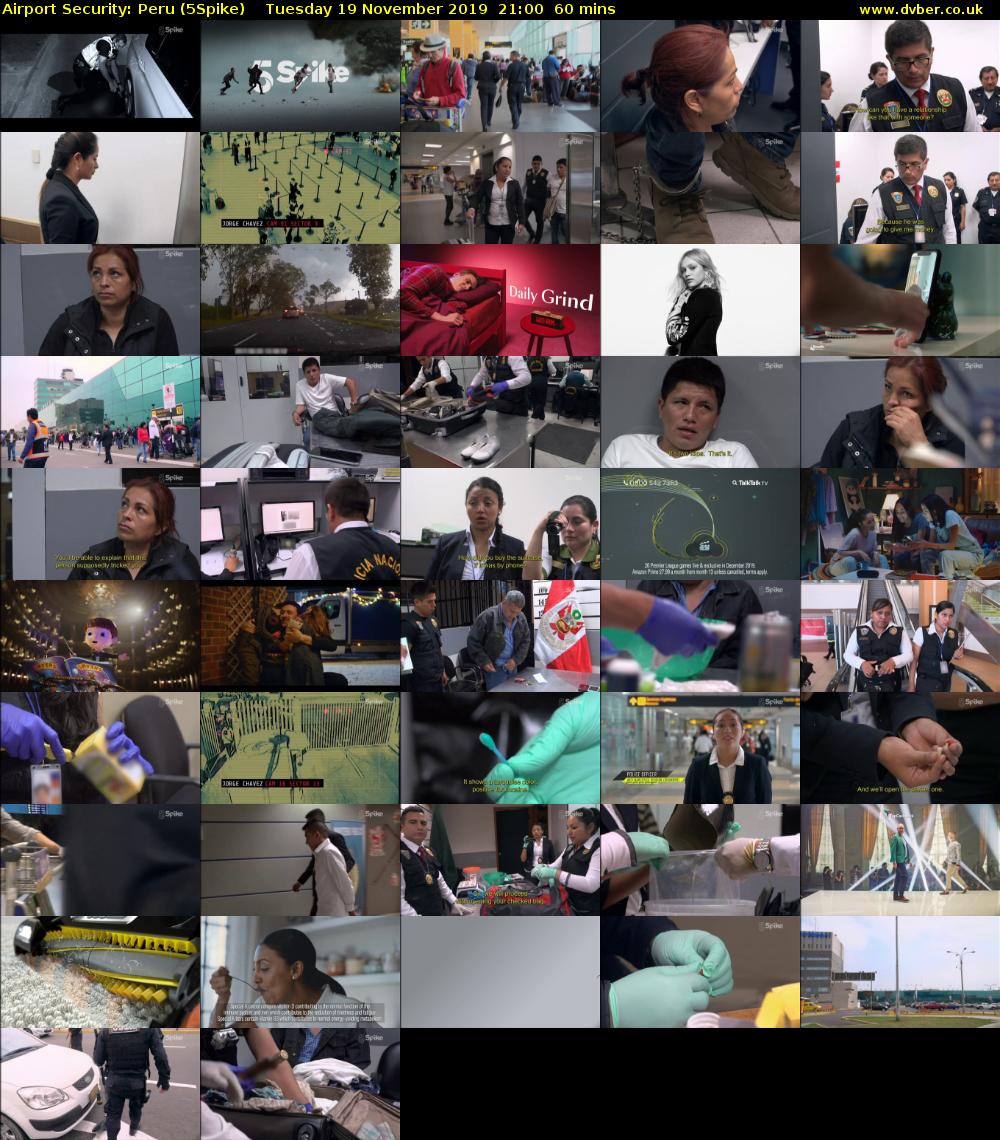 Airport Security: Peru (5Spike) Tuesday 19 November 2019 21:00 - 22:00