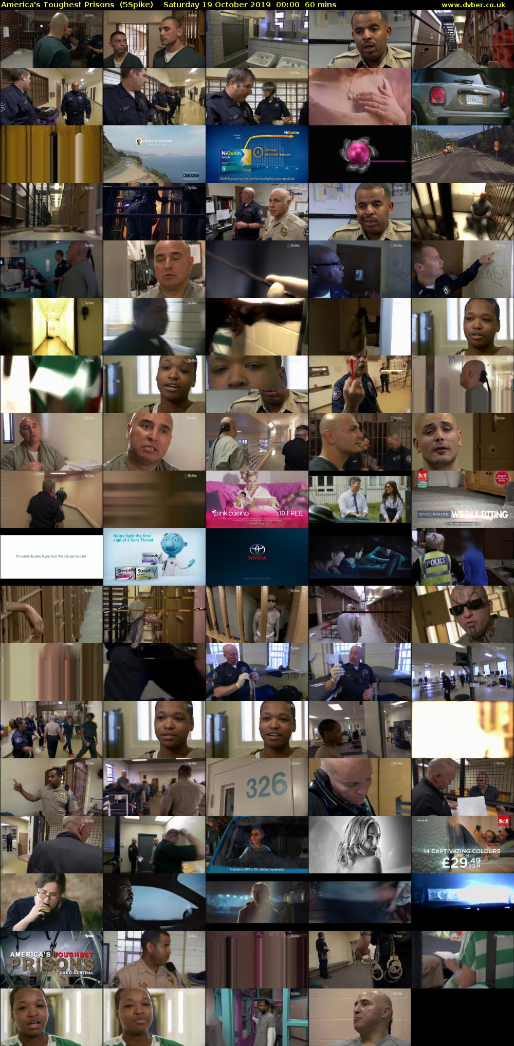 America's Toughest Prisons  (5Spike) Saturday 19 October 2019 00:00 - 01:00