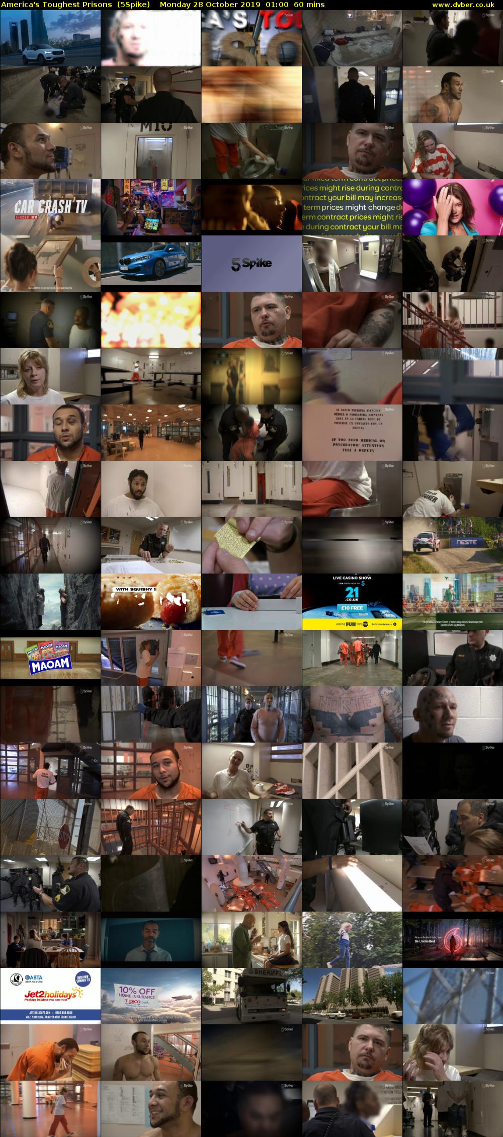 America's Toughest Prisons  (5Spike) Monday 28 October 2019 01:00 - 02:00