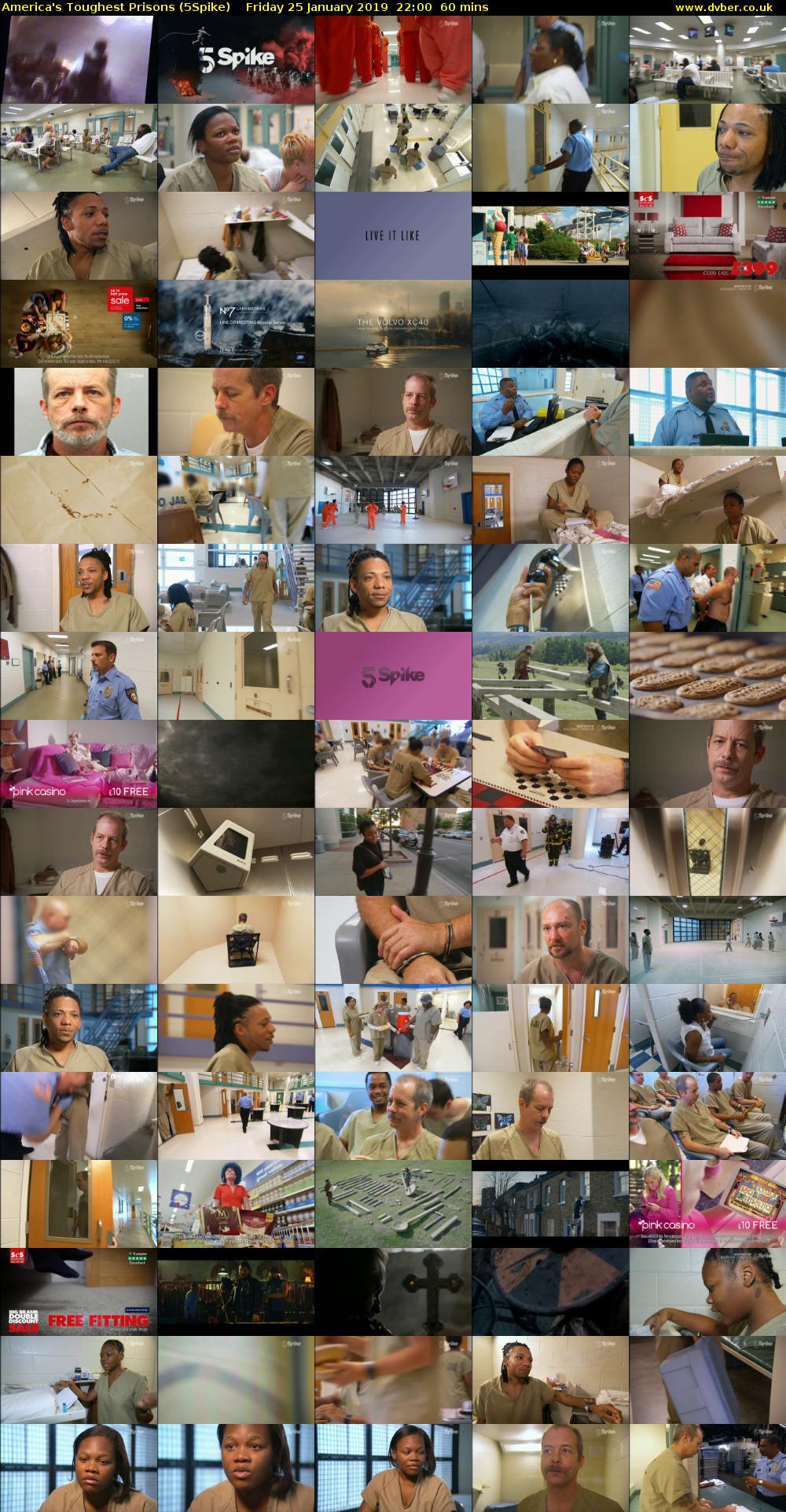 America's Toughest Prisons (5Spike) Friday 25 January 2019 22:00 - 23:00