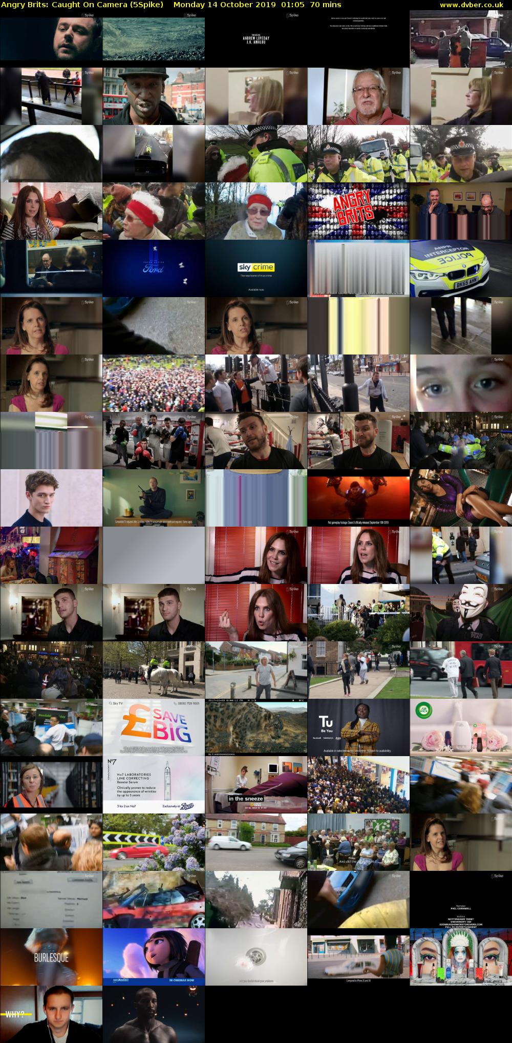 Angry Brits: Caught On Camera (5Spike) Monday 14 October 2019 01:05 - 02:15