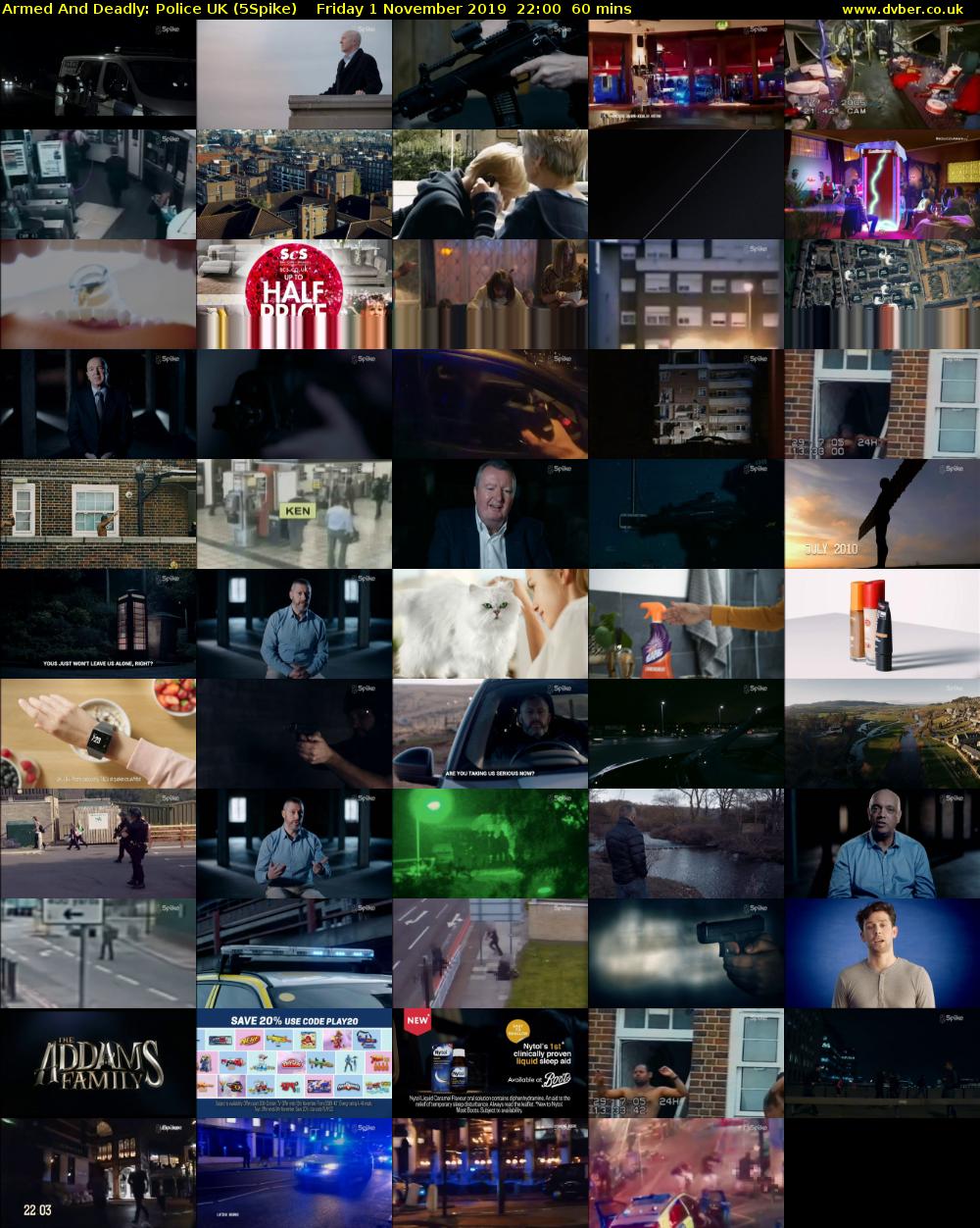 Armed And Deadly: Police UK (5Spike) Friday 1 November 2019 22:00 - 23:00